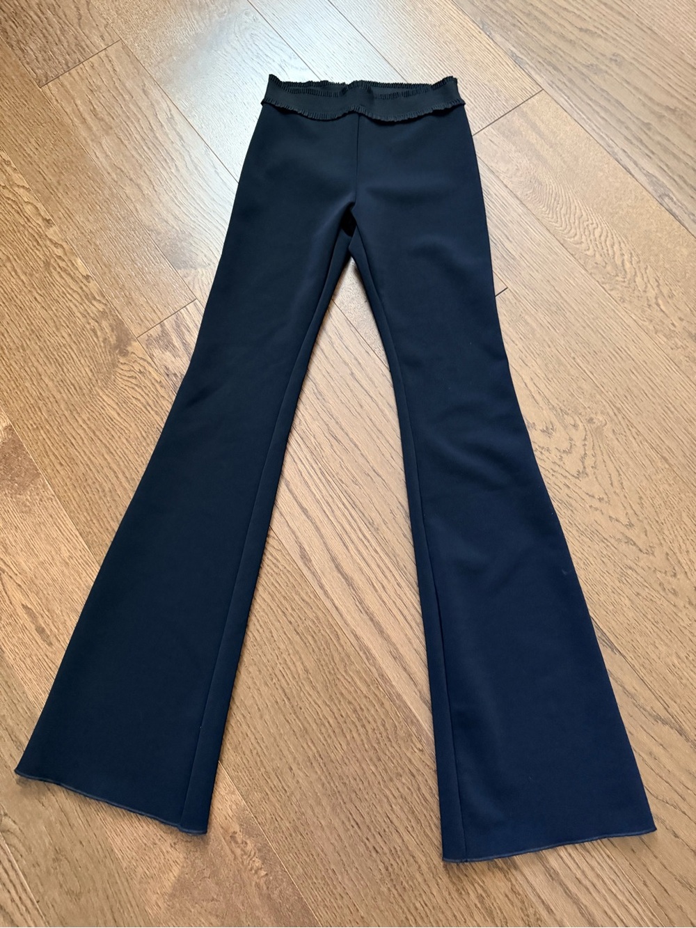 Zara Black Boot-Cut Flare Pants
